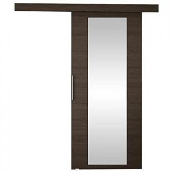Puerta Corredera Jyrun 70 IV con Espejo Frontal, Manijas de Aluminio Sólido y Sistema de Cierre Automático