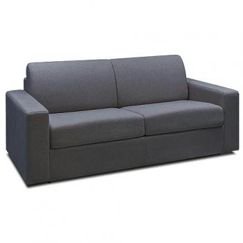 Sofá cama de 3 plazas en tela tipo italiano gris antracita COGLIO