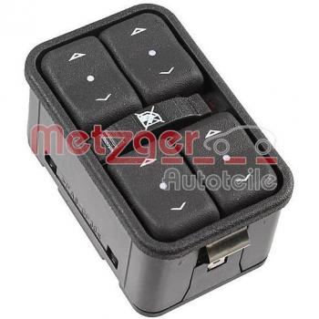 Interruptor de elevalunas METZGER 09161080 con función de subida y bajada automática