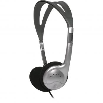 Auriculares Cablados Karma HP 1097TV con Diadema, Volumen Ajustable y Cable de 5 Metros - Negro