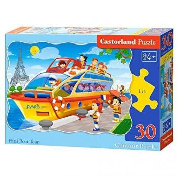 Rompecabezas Castorland Tour en Barco por París - 30 Piezas