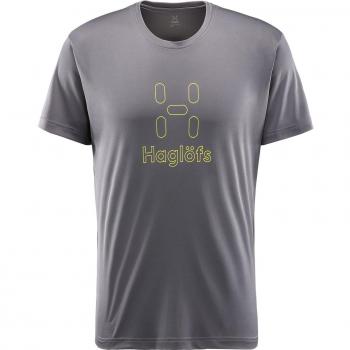 Haglöfs Glee - Camiseta manga corta Hombre - amarillo/gris Talla L 2018