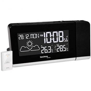 Reloj despertador digital Technoline WT 539 con radio AM/FM y pantalla LED en color negro