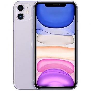 Apple iPhone 11, Color Malva, 64GB de Memoria Interna, 4GB RAM, Pantalla LCD Liquid Retina HD de 6.1, Cámara de 12MP y Vídeo en 4K, Smartphone Libre