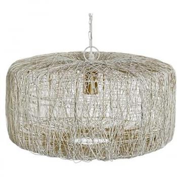 Lámpara de Techo DKD Home Decor Plateado Metal 50 W 46 x 46 x 23 cm