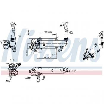 Enfriador de recirculación de gases de escape NISSENS 989275