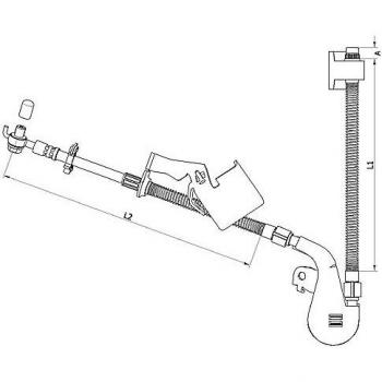 Metzger 4110752 Tubo flexible de frenos