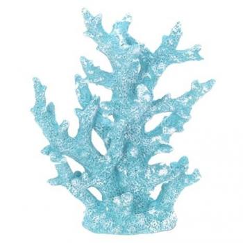 Figura de Coral Marinero Azul Origen Home Decor - 24x19x8cm para Decoración Interior y Exterior