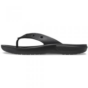 Chanclas Deportivas Unisex Crocs Classic Flip Suela Croslite Ligera Color Negro Talla 38-39 EU
