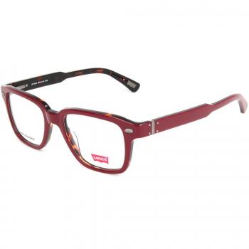 Levi's LS135 03 Armazones para Hombre Rojas, Lentes Recetadas Para Hombre Rojos, Gafas Recetadas para Hombre Rojas