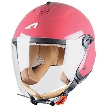 Astone Helmets MINIMS CHERRYL Mini Jet-Casco Jet S, color rojo
