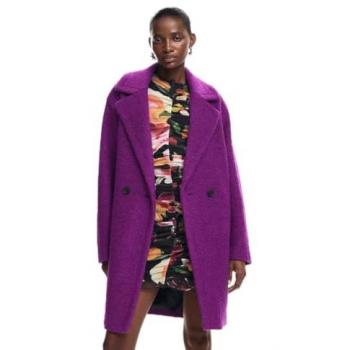 Desigual Women's Coat Amberes in Purple