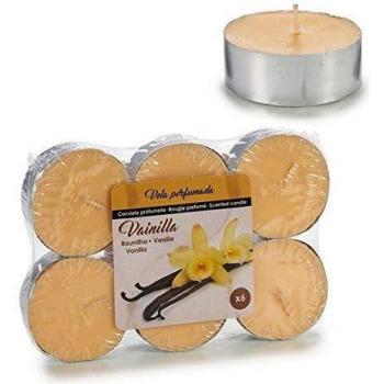 Bigbuy Home S3600164 Set de Velas, Vainilla, 6 Piezas