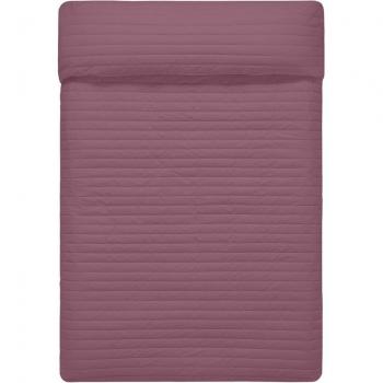 Colcha Magenta de Algodón y Poliéster con Relleno de 150 TC, Fabricado en España