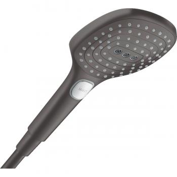 Teleducha Hansgrohe Raindance Select E 120 mm, 3 chorros, negro cromo cepillado (26520340)
