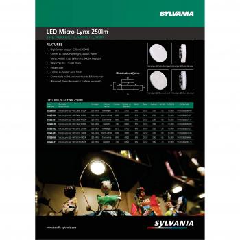 Sylvania micro lynx led - Lámpara microlynx led 4,5w gx53 clara 840