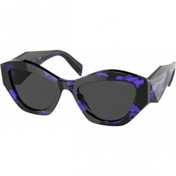 Prada SPR07Y 05V5S0 Abstract Purple/Dark Grey Sunglasses