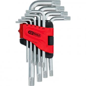 Juego de llaves acodadas RIBE® KS Tools 151.4620, Versión corta, 9 piezas