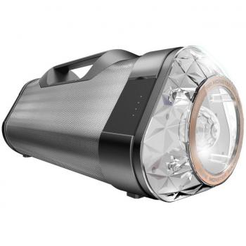Monster Ravebox 129277 - Altavoz Bluetooth inalámbrico portátil con caleidoscopio de luz LED, Gris
