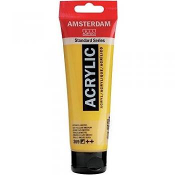 ACRÍLICO AMSTERDAM 269 AMARILLO AZO MEDIO TUBO 120ML