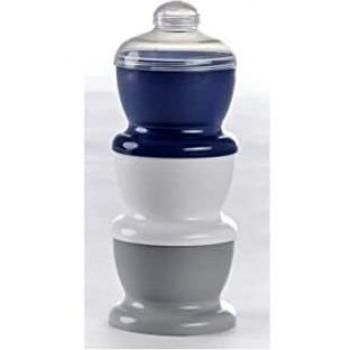 Recipiente de transporte para leche en polvo Thermobaby, 3 compartimentos, Gris Encanto