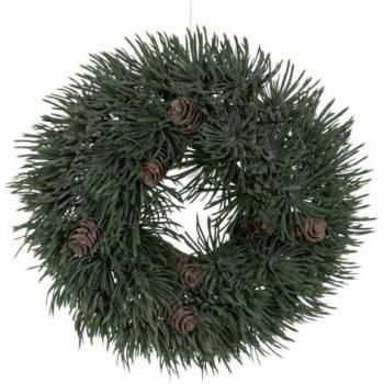 Centro de Mesa Navidad Verde PVC 23 x 23 cm - Diseño Navideño