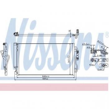 Condensador de aire acondicionado NISSENS NIS 940357
