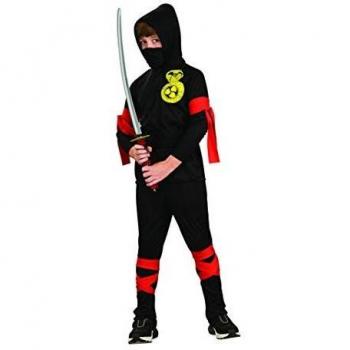 Rubie's - Disfraz de ninja para niños, color negro, 3-4 años