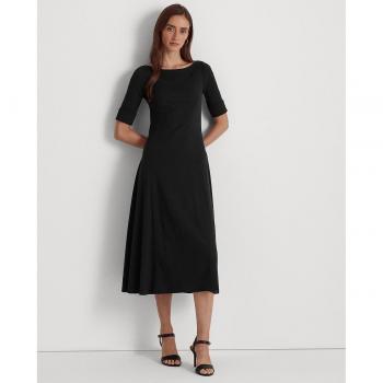 Lauren Ralph Lauren - Vestido Midi de Algodón Elástico