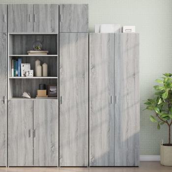 Armario estrecho Sonoma Móvil Fino Gris 40x42,5x225 cm en Aglomerado