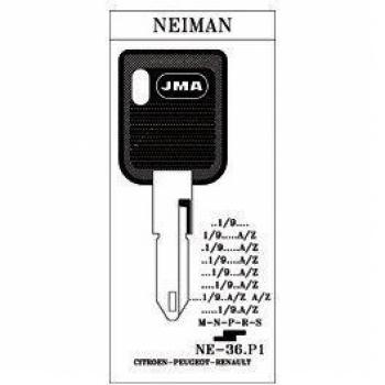 Llave de Acero con Cabeza de Plástico para Coche NE-36 P1 - JMA