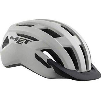 MET Casco All L(58-61), Adultos Unisex, Gris (Road Gris)