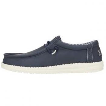 Zapatos de Cordones HeyDude Wally Classic para Hombre con Forro Estampado, Color Marino, Talla 44