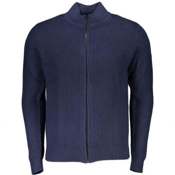 North Sails Blue Cotton Long Sleeve Cardigan with Zip - M