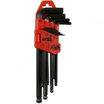 PROFER TOP - Llave Allen Ex Larga P/Bola 9P Profer Top 1,5-10 Mm