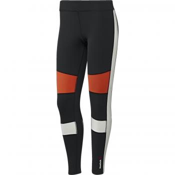 Reebok Color Block Tight Mallas, Mujer, Negro, XL
