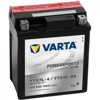 Batería Varta Motocicleta YTX7L-4/YTX7L-BS. 6 Ah