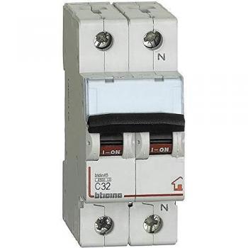 Interruptor Magnetotérmico 1P+N C32 Bticino FC810NC32 Modulo DIN