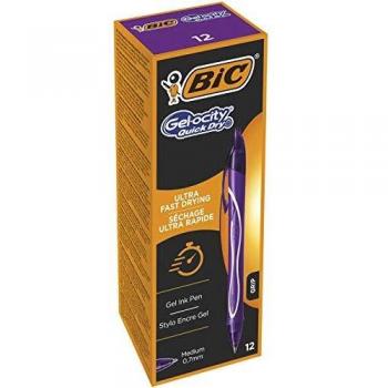Boligrafo Bic Gelocity Quick Dry Retractil tinta gel color Turquesa 07 mm