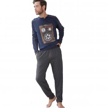 MASSANA - Pijama DE Invierno Motor Tesla - Marino, L
