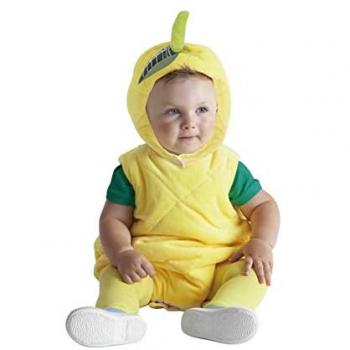 Disfraz de Limón adorable con capucha para bebé, Rubies Disfraz Baby Limon, infantil, para bebé, Talla 12-18 meses (S8707-T)
