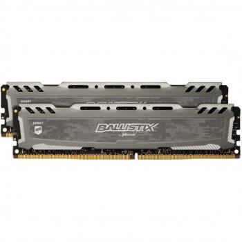 Crucial Ballistix Sport LT BLS2K8G4D32AESBK 3200 MHz, DDR4, DRAM, Memoria Gamer Kit para ordenadores de sobremesa, 16 GB