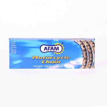 Cadena afam 428 R1 de G fortalece 124, con clip de candado