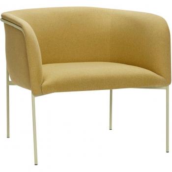 Sillón Lounge Eyrie en Poliéster y Acero Amarillo