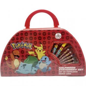 Set de Actividades 52 Piezas en Maleta Pokemon - Tamaño 38x21x4 Cms, Rojo Multicolor