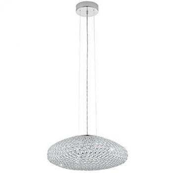 Lámpara Colgante Clemente Cromo 3 Luces E27 54cm