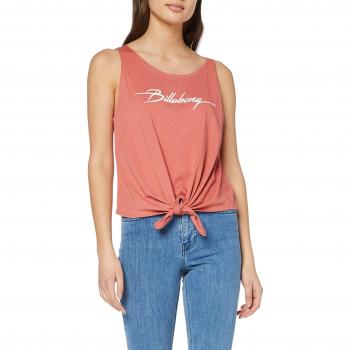 BILLABONG Summer Only Camiseta sin Mangas, Mujer, Rojo