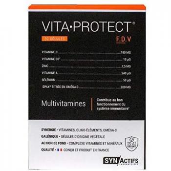 Vita Protect Multivitaminas 30 Cápsulas - Inmunidad, Vitaminas C, D y Zinc