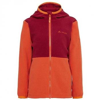 VAUDE Kids Pulex II Unisex Hooded Fleece Jacket - Red - Size 146