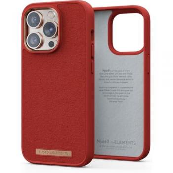 Funda Njord Comfort+ Suede para iPhone 14 Pro - Naranja Quemado